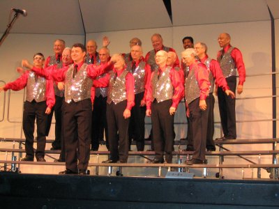 Clean Shave blew our socks off with tight harmonies and precise singing!